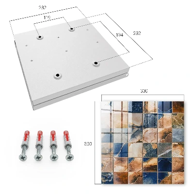 Marble mosaic Wall mounted key box
