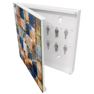 Marble mosaic Wall mounted key box