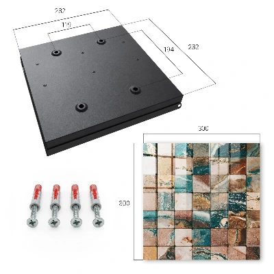 Tonal mosaic Key cabinet