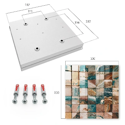 Tonal mosaic Key cabinet