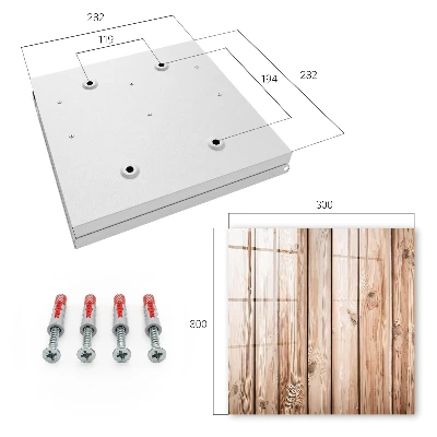Wooden planks Key box for wall