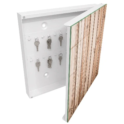 Wooden planks Key box for wall