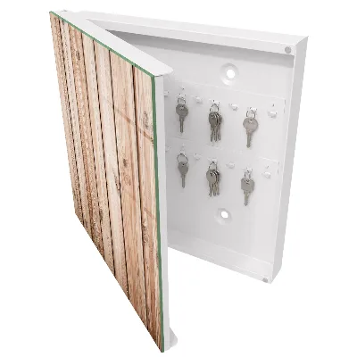 Wooden planks Key box for wall