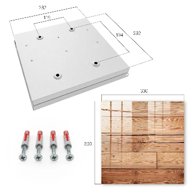 Wooden planks Wall mounted key box