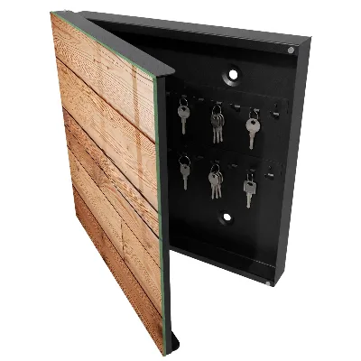 Wooden planks Wall mounted key box