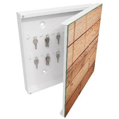 Wooden planks Wall mounted key box
