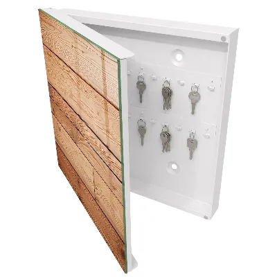Wooden planks Wall mounted key box