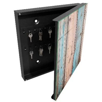 Pastel wood Key box for wall