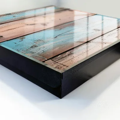 Pastel wood Key box for wall