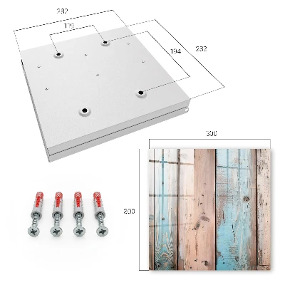Pastel wood Key box for wall