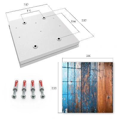 Wood texture Wall mounted key box