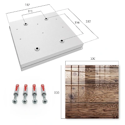Wood pattern Key cabinet