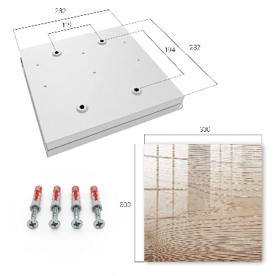 Wood texture Key box for wall