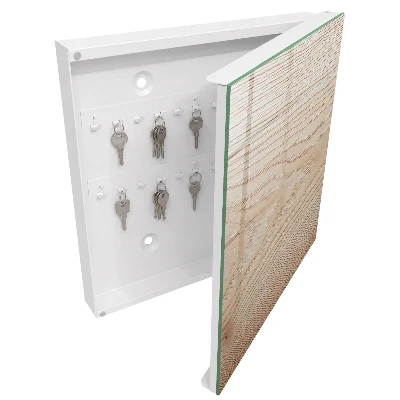 Wood texture Key box for wall