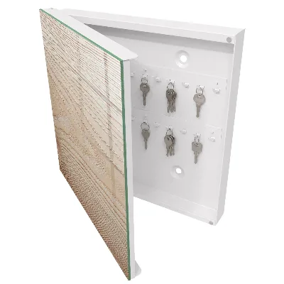 Wood texture Key box for wall