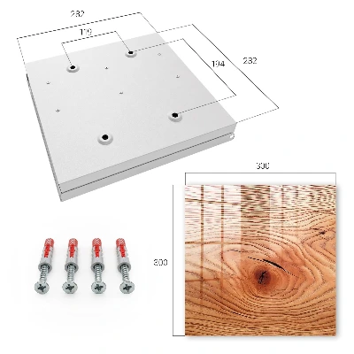 Wood grain Wall mounted key box