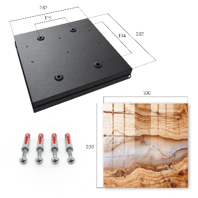 Wood pattern Key cabinet