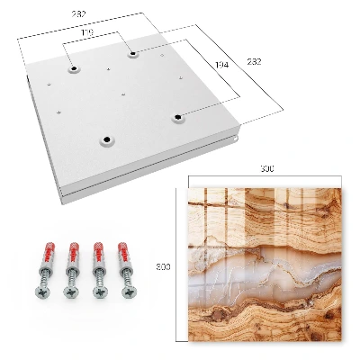 Wood pattern Key cabinet