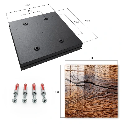 Wood texture Key box for wall