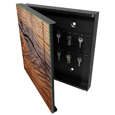 Wood texture Key box for wall