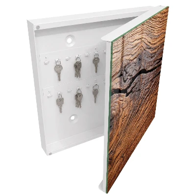 Wood texture Key box for wall