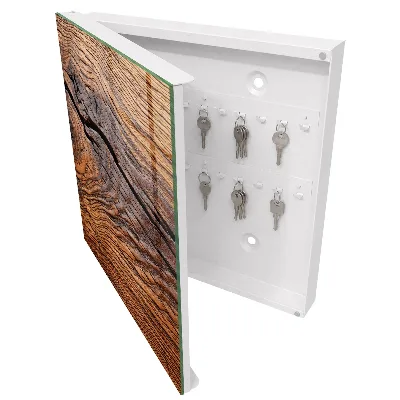 Wood texture Key box for wall