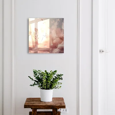 Pastel feathers Key cabinet