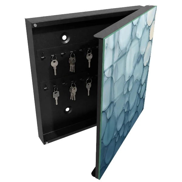 Blue bubbles Wall mounted key box