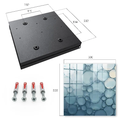 Blue bubbles Wall mounted key box