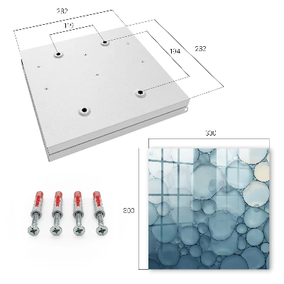 Blue bubbles Wall mounted key box