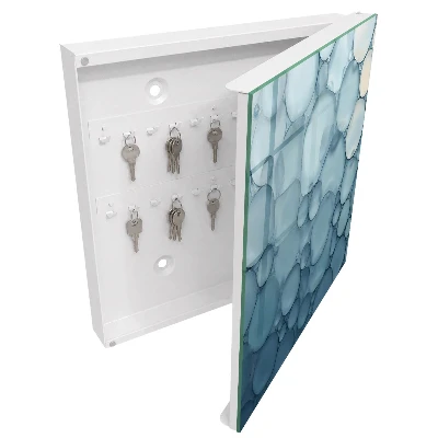 Blue bubbles Wall mounted key box