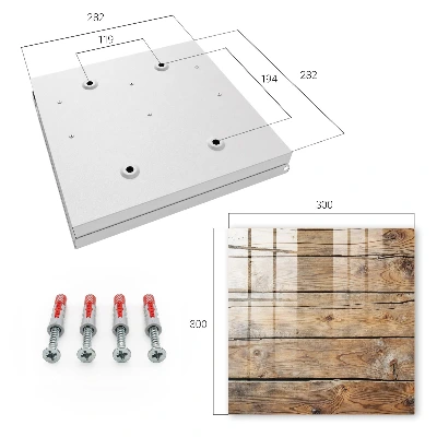 Wooden planks Key cabinet