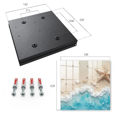 Summer beach Key box for wall