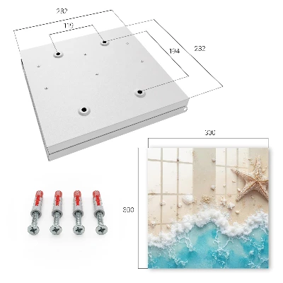 Summer beach Key box for wall