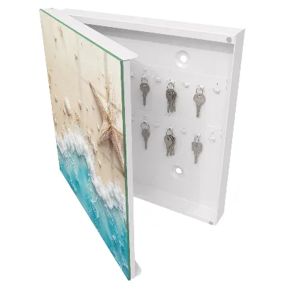 Summer beach Key box for wall
