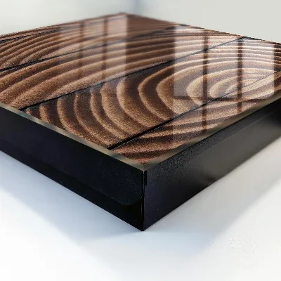Wood waves Key box for wall