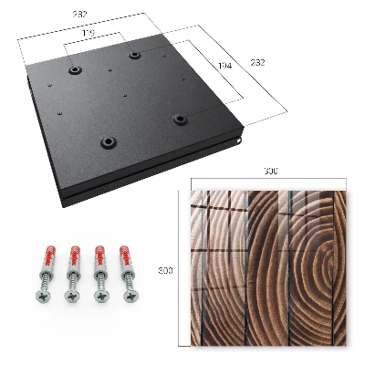 Wood waves Key box for wall