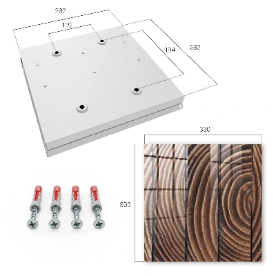 Wood waves Key box for wall