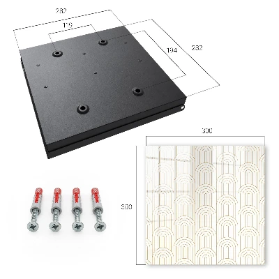 Geometric arches Key box for wall