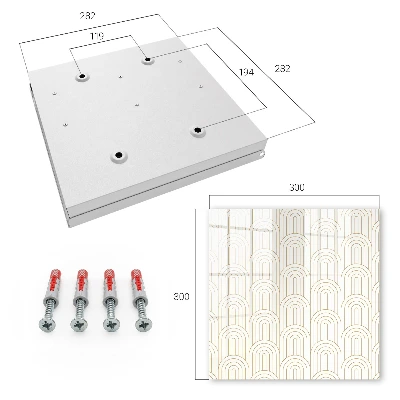 Geometric arches Key box for wall