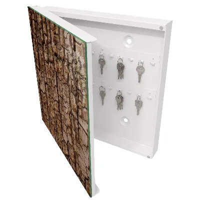 Tree bark Key box for wall
