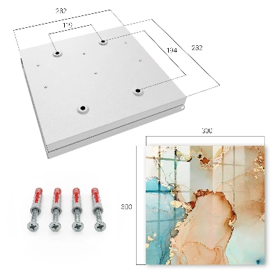 Abstract elegance Wall mounted key box