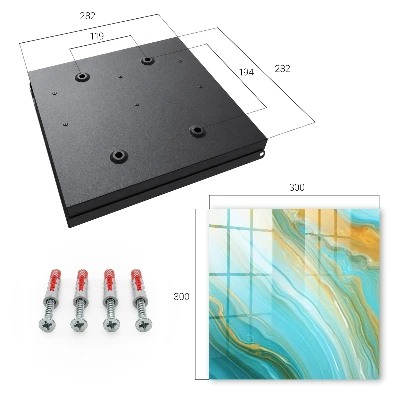 Colorful waves Key cabinet