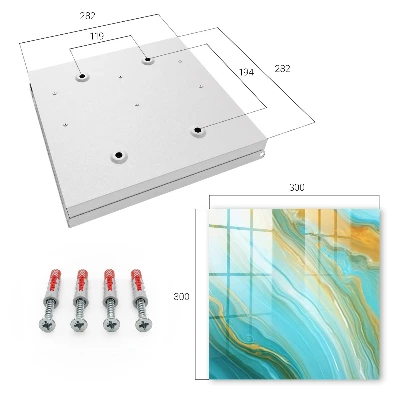 Colorful waves Key cabinet