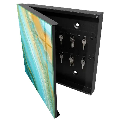 Colorful waves Key cabinet