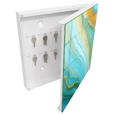Colorful waves Key cabinet