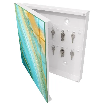 Colorful waves Key cabinet