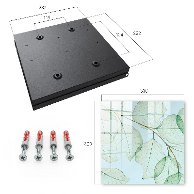 Green leaves Wall mounted key box
