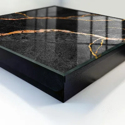 Black and orange stone Wall mounted key box