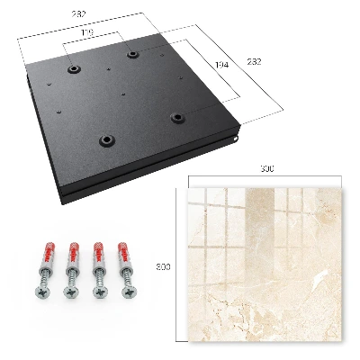 Beige pattern Key box for wall